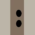 Two Modern Wall Lights with Metal Base and Glass Shades on Wooden Background