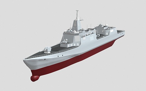 055 missile destroyer china aegis ship navy warship cruiser 3d model