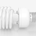 White Spiral Energy Saving Light Bulb With Efficient Lighting For Home 3d model