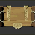 Cartoon Chest Treasure Chest Treasure Chest Jewelry Chest Cashbox Wooden Chest Game Chest Treasure Chest Pirate Chest 3d model