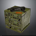 MK48 MOD7 Military Weapon Control Device With Green Casing And Interface Panels