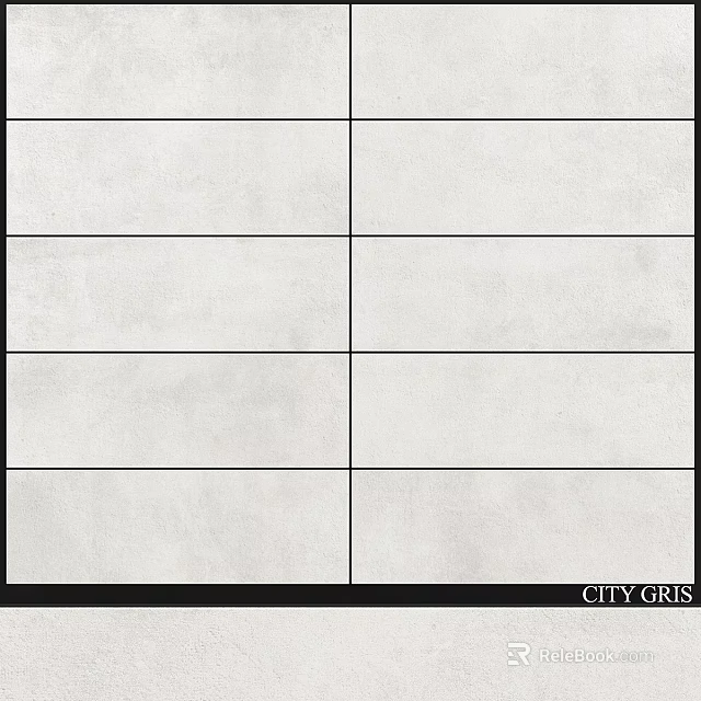 CITY GRIS Gray Ceramic Wall And Floor Tiles For Modern Interior Design 3d model 