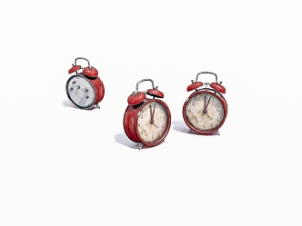 Old alarm clock 3d model