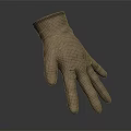 Elegant Light Brown Leather Classic Glove With Stylish Design For Daily Fashion Wear