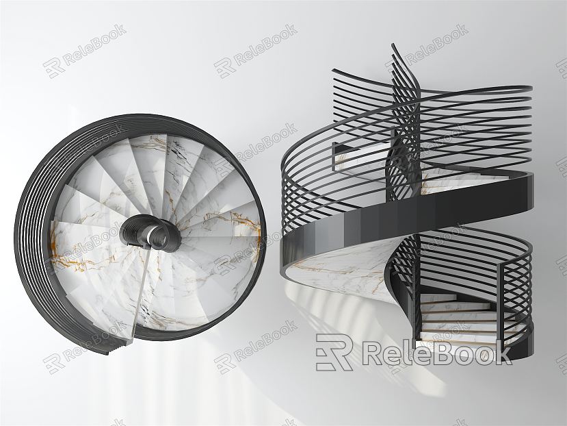 modern revolving staircase arc staircase glass staircase model