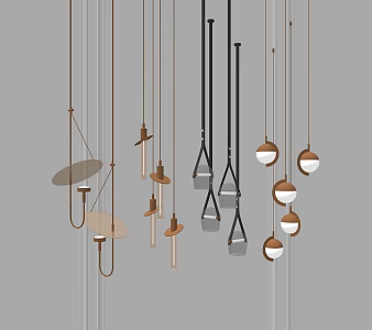 Modern Chandelier Metal Chandelier Fashion Chandelier 3d model