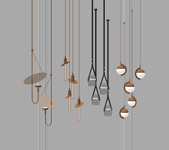 Modern Chandelier Metal Chandelier Fashion Chandelier 3d model