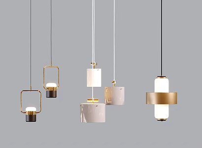 Modern Chandelier Small Chandelier Bedside Chandelier Restaurant Chandelier 3d model