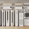 Modern Air Conditioners And Fans Wall Mounted Floor Standing Models With Contemporary Designs