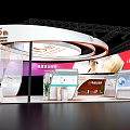 Kang 15th Anniversary Exhibition Booth Featuring Curved Design And Health Products