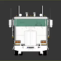 3D Rendered Truck With Silver Cab Black Chassis Multiple Wheels And Reflective Surface