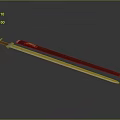 Sharp Long Sword With Silver Metal Blade And Brown Leather Scabbard