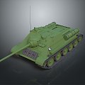 SU85 TANK MILITARY VEHICLE MECHANIZED UNIT 3d model