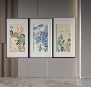 New Chinese Decorative Painting 3d model