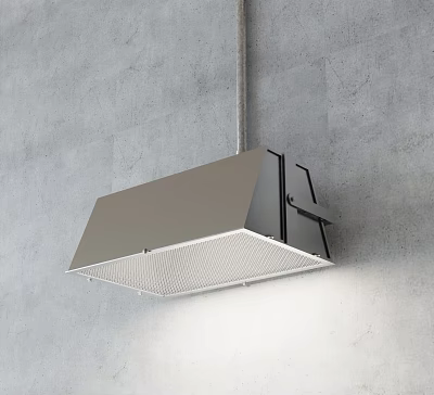 Modern Wall Light With Sleek Metal Design And Soft Illumination On Gray Concrete Wall 3d model