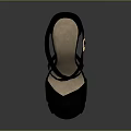 Stylish Black High Heel Shoes With Crisscross Straps And Platform Sole
