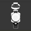 White Medical Equipment with Open Transparent Lid and Stable Stand Base
