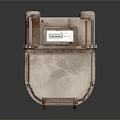 Rusty Vintage Gas Meter Device With Analog Display And Metal Body