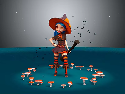 Modern Cartoon Beauty Animation Beauty Animation Beauty Cartoon Girl 3d model