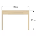 Minimalist Light Wood Dining Table With Simple Design And Drawer Structure