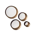 Round Gold Framed Mirrors In Various Sizes For Modern Home Decor