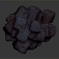 Wood Stone Sculpture With Natural Texture And Stacked Structure For Interior Decor