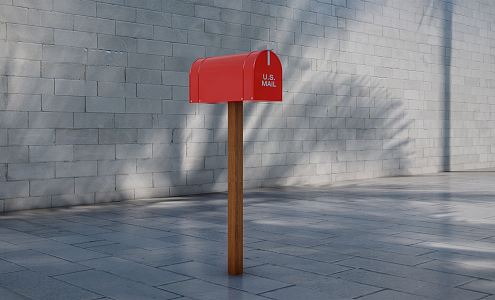 Modern mailbox 3d model