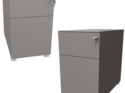 Alea Chest of Drawers Side Cabinet 3d model