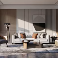 Modern Sofa Coffee Table Combination Sofa Coffee Table 3d model