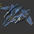 Modern fighter sci-fighter next-generation fighter sci-fighter 3d model