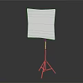 White Softbox on Black Tripod Stand for Photography Lighting in Dark Gray Background