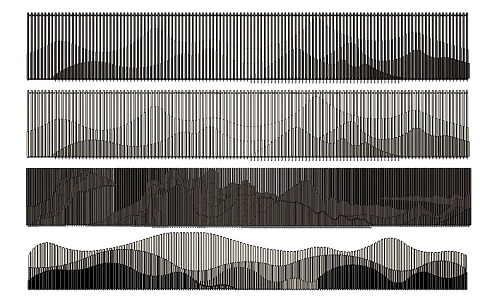 Iron grille fence 3d model