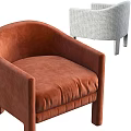 Modern Single Sofa Designs With Velvet And Plaid Upholstery For Living Room