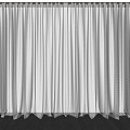 modern gauze curtain 3d model