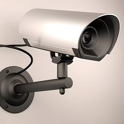 Wall Mounted Surveillance Camera Design With Secure Bracket And High Definition Lens 3d model