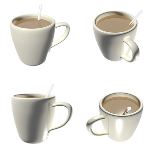 Modern Coffee Mug 3d model