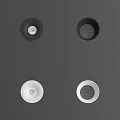 Recessed Downlights And Spotlights In Various Styles With White Gold Black Finishes
