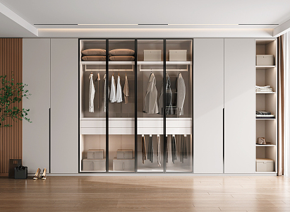 Modern wardrobe 3d model