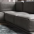 Modern Living Room With Large Sectional Sofa Floor To Ceiling Windows And Wooden Flooring