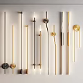 Modern Wall Lamps Design Display With Gold Black Metal Rods And Sleek Modern Styles