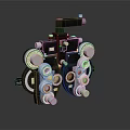 Professional Medical Optical Equipment With Multiple Metallic Knobs And Lenses
