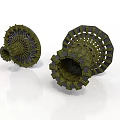 Green Industrial Turbine Mechanical Parts With Complex Blades And Grid Structure