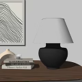 Vintage table lamp medieval table lamp 3d model