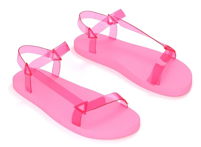 Flat Sandals Women Sandals Shoes Women's Shoes 3d model