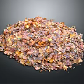 Pile of Colorful Fallen Leaves with Natural Autumn Tones and Textured Surfaces