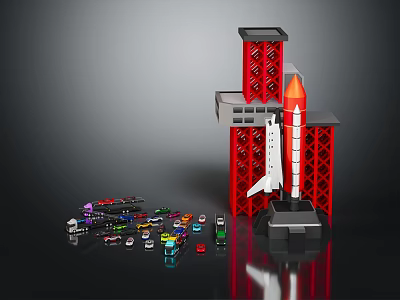 Modern Rocket Launcher Rocket Base Police Car 3d model Modern Rocket Launcher Rocket Base Police Car 3d model