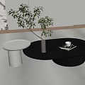 Modern coffee table 3d model