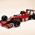 Red Ferrari Functional Race Car With Streamlined Design And Goodyear Tires