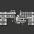 Cosmic Space Station Model Built With Colorful Building Blocks And Interconnected Modules 3d model