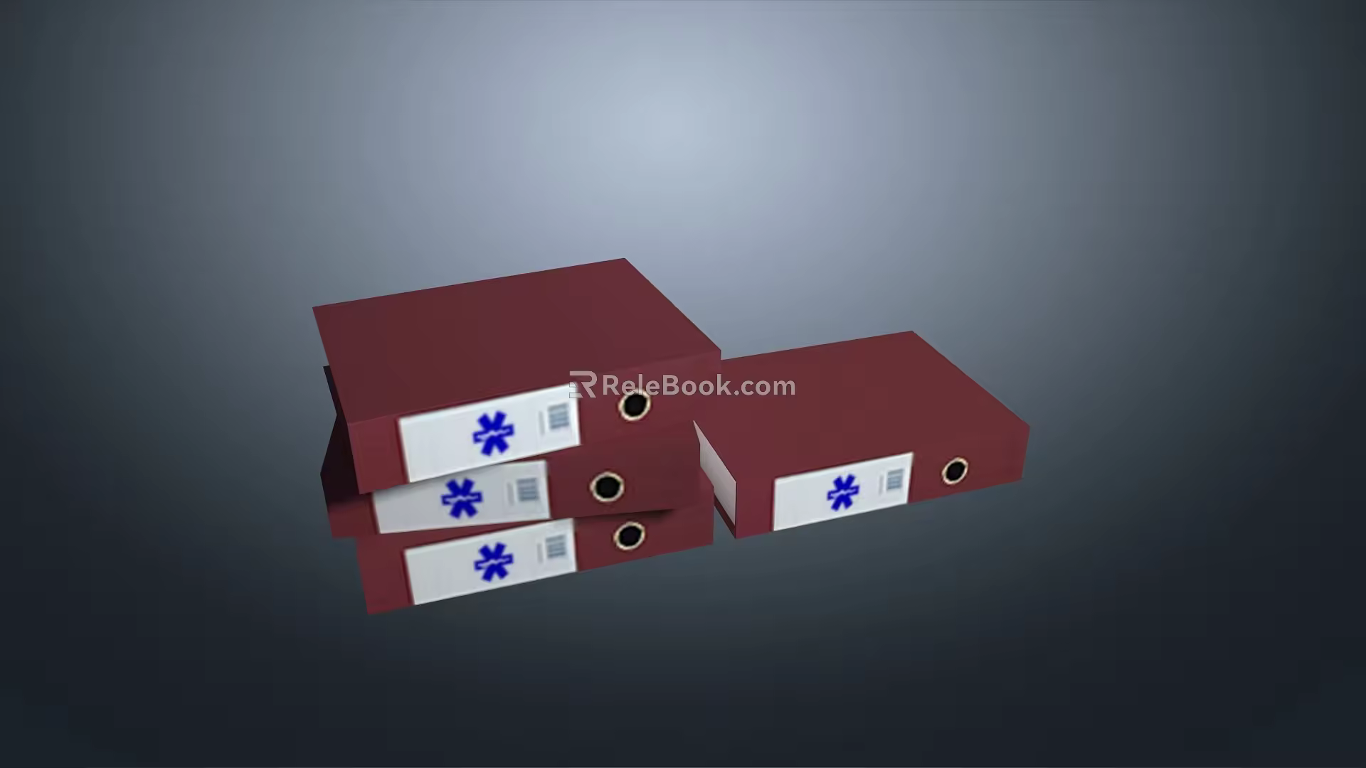 Modern folder file bag file folder file bag 3d model